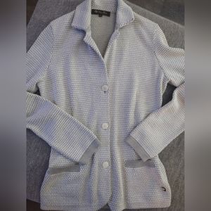 Loro Piana Silk/Cotton Button Down Woven Blazer